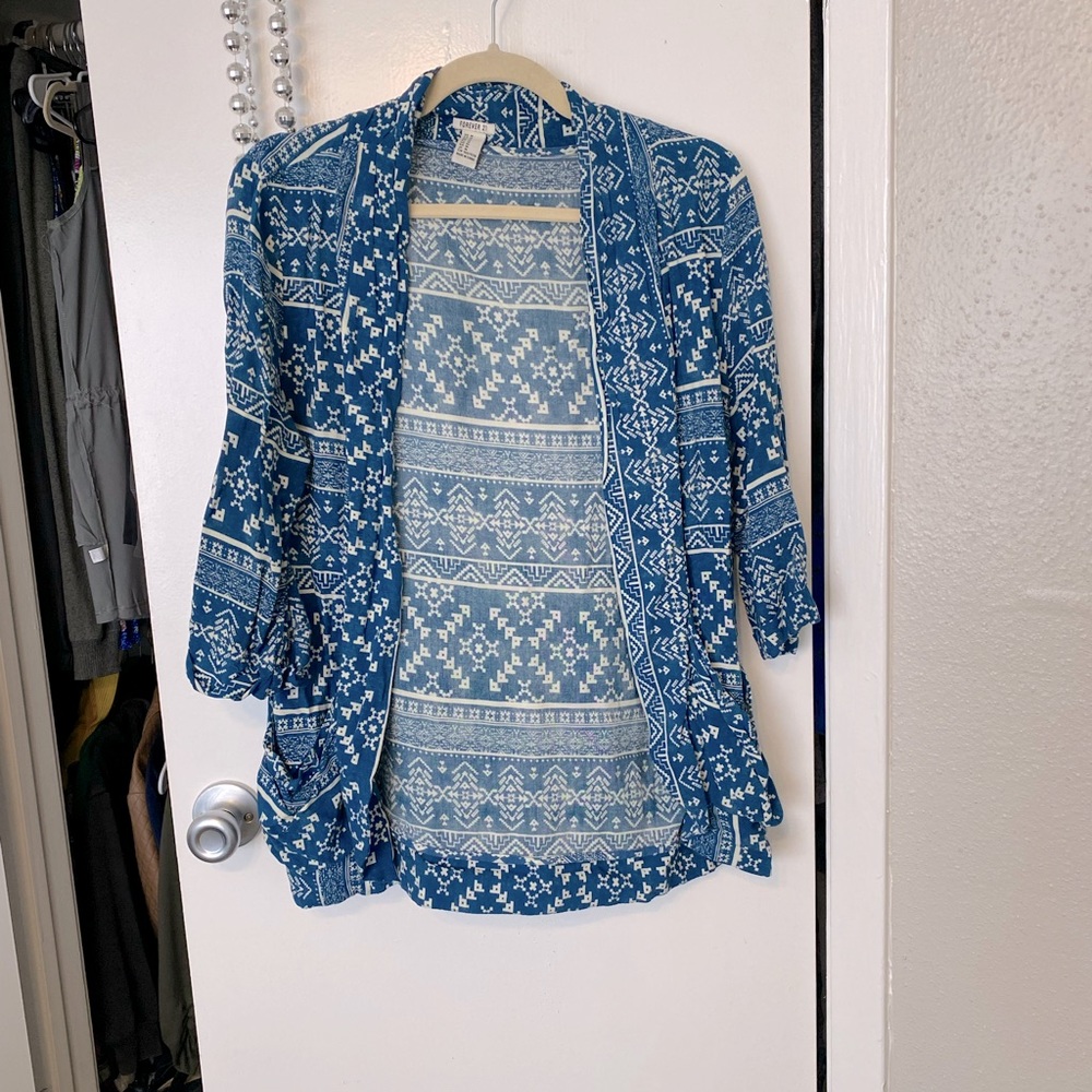 Aztec Print Cardigan